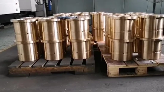 Bague de coulée centrifuge personnalisée en alliage de bronze/laiton/cuivre avec rainure d'huile